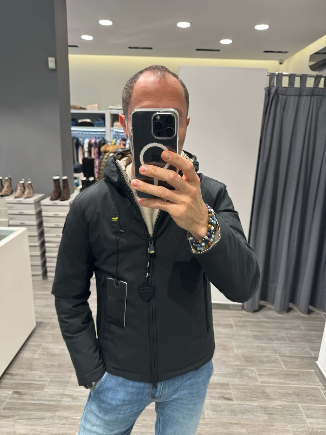 PIUMINO BLAUER REVERSIBILE NYLON NOPRENE BALLARD