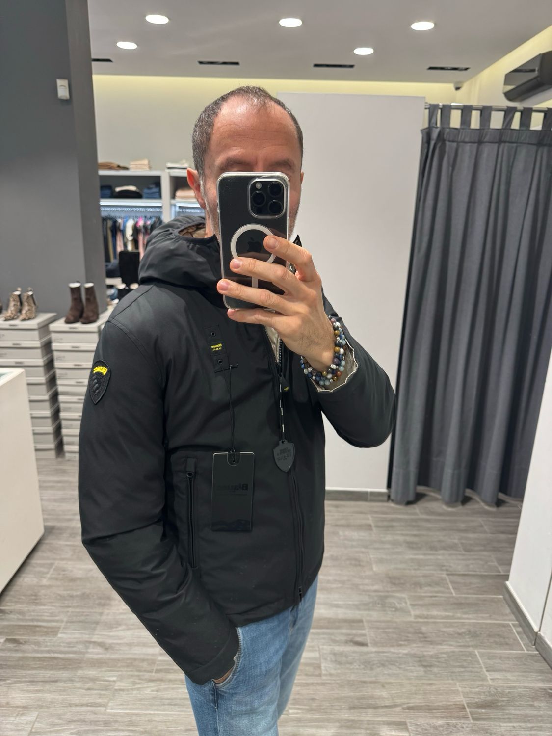 PIUMINO BLAUER REVERSIBILE NYLON NOPRENE BALLARD