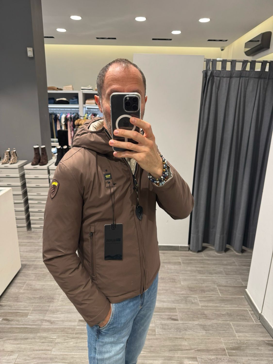 PIUMINO BLAUER REVERSIBILE NYLON NOPRENE BALLARD