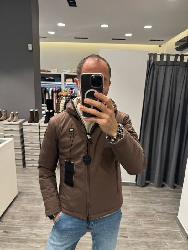 PIUMINO BLAUER REVERSIBILE NYLON NOPRENE BALLARD