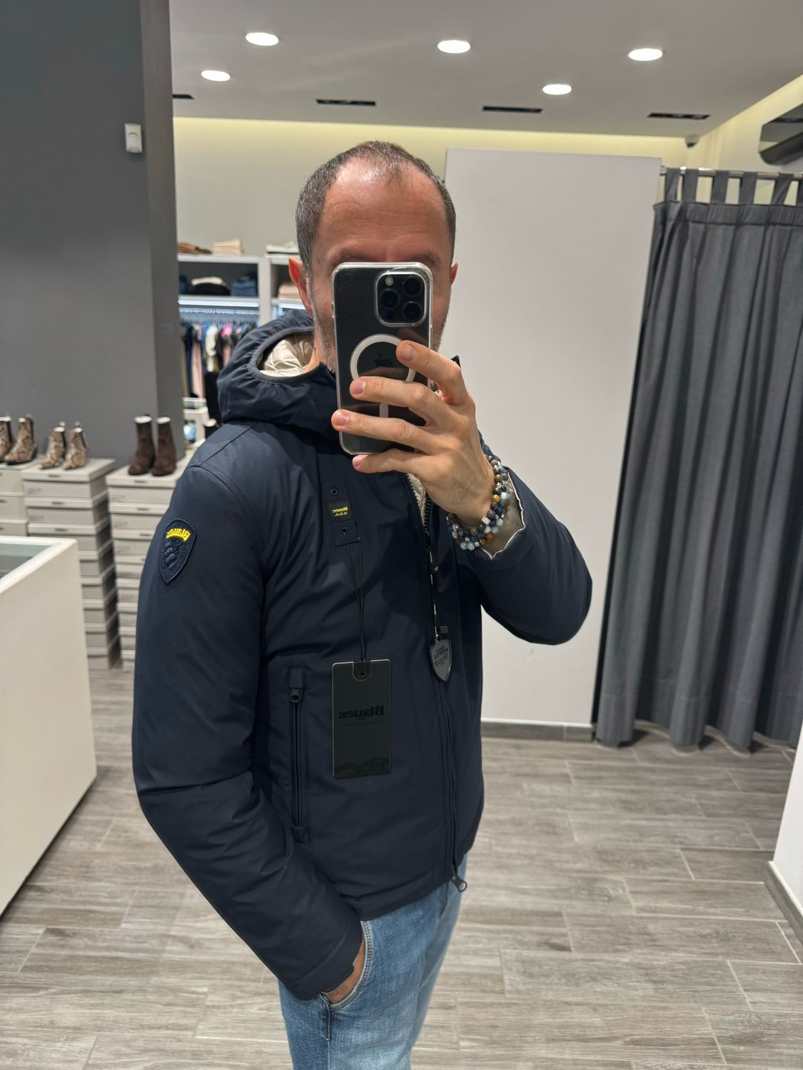 PIUMINO BLAUER REVERSIBILE NYLON NOPRENE BALLARD