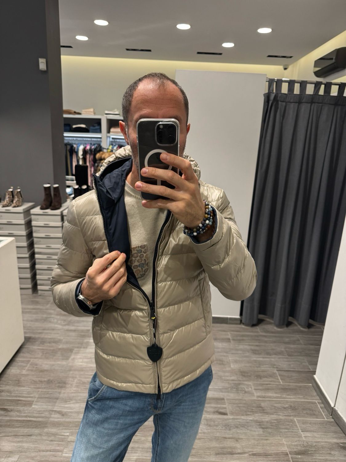 PIUMINO BLAUER REVERSIBILE NYLON NOPRENE BALLARD