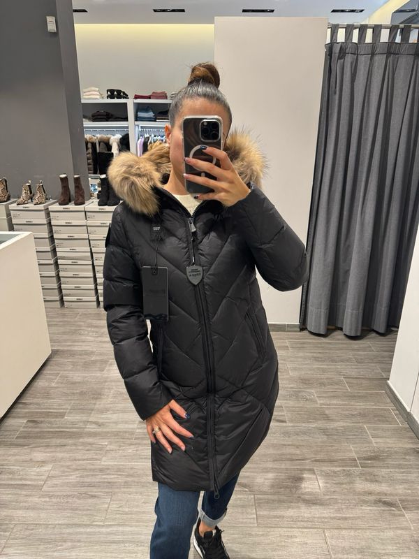 PIUMINO LUNGO BLAUER A LINEE GEOMETRICHE ALTHEA