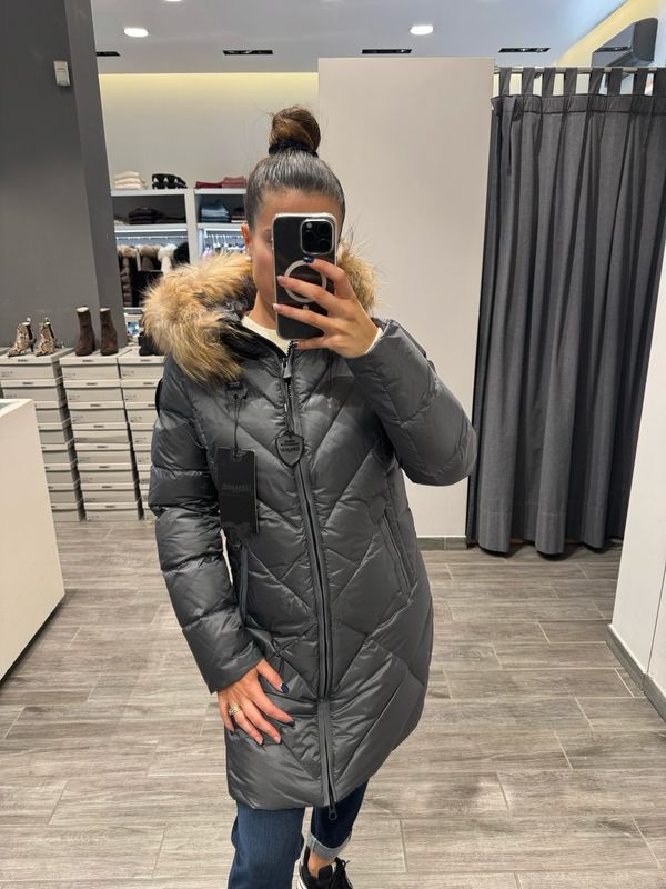 PIUMINO LUNGO BLAUER A LINEE GEOMETRICHE ALTHEA