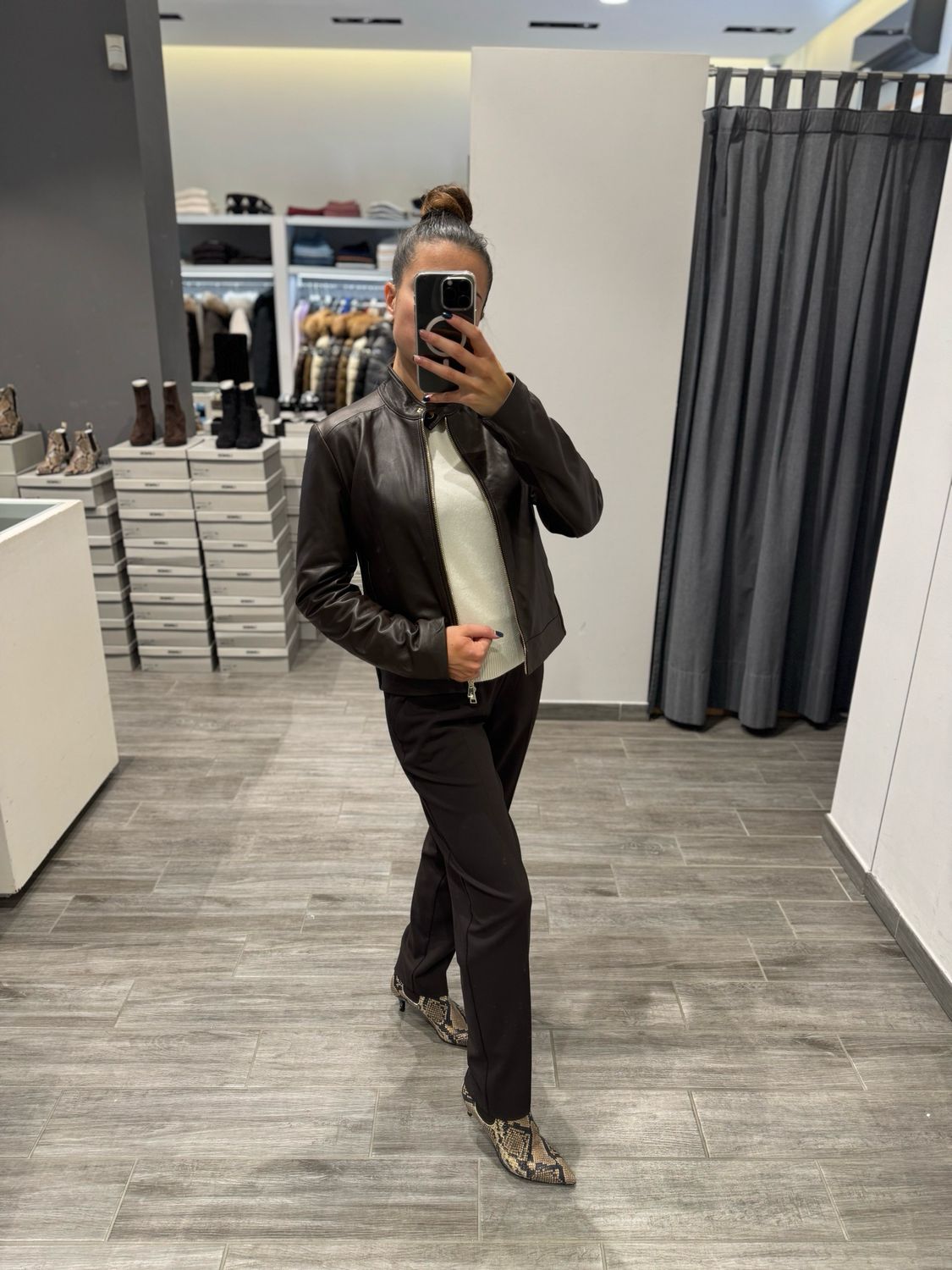 Giubbino in pelle KAOS