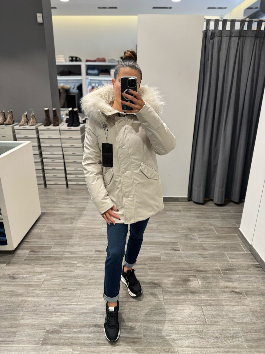 PARKA BLAUER IN NEOPRENE