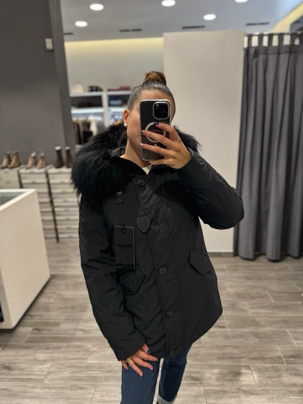 PARKA BLAUER IN NEOPRENE