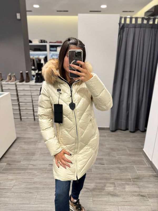 PIUMINO LUNGO BLAUER A LINEE GEOMETRICHE ALTHEA