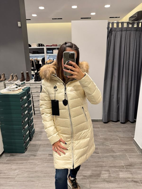 PIUMINO LUNGO BLAUER CON PELLICCIA KRISTIN