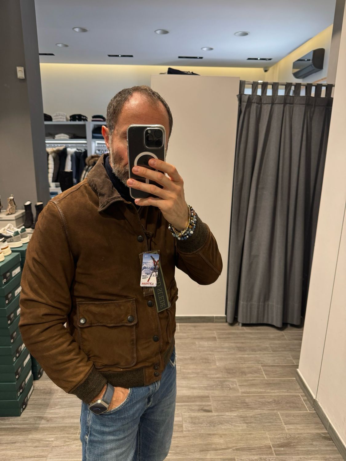 Giaccone in camoscio The Jack