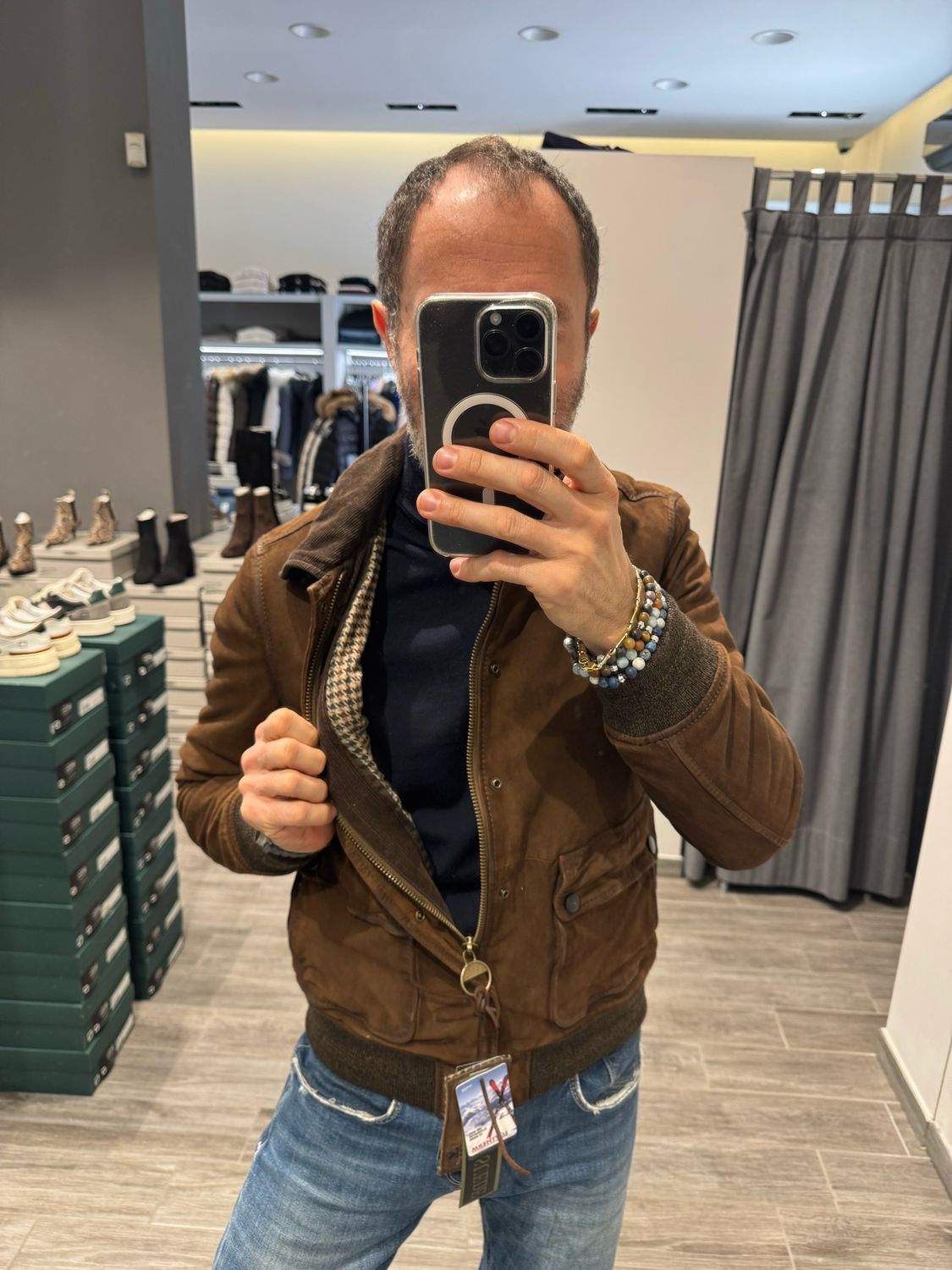 Giaccone in camoscio The Jack