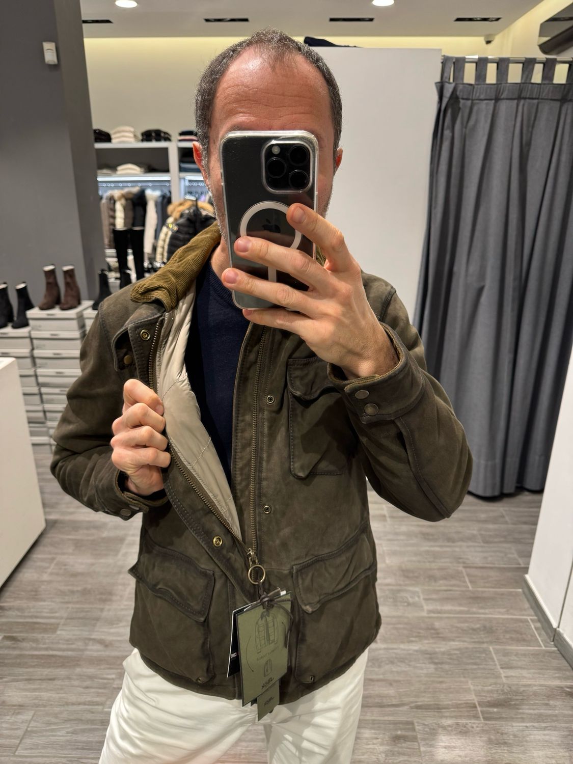 Giaccone in camoscio The Jack