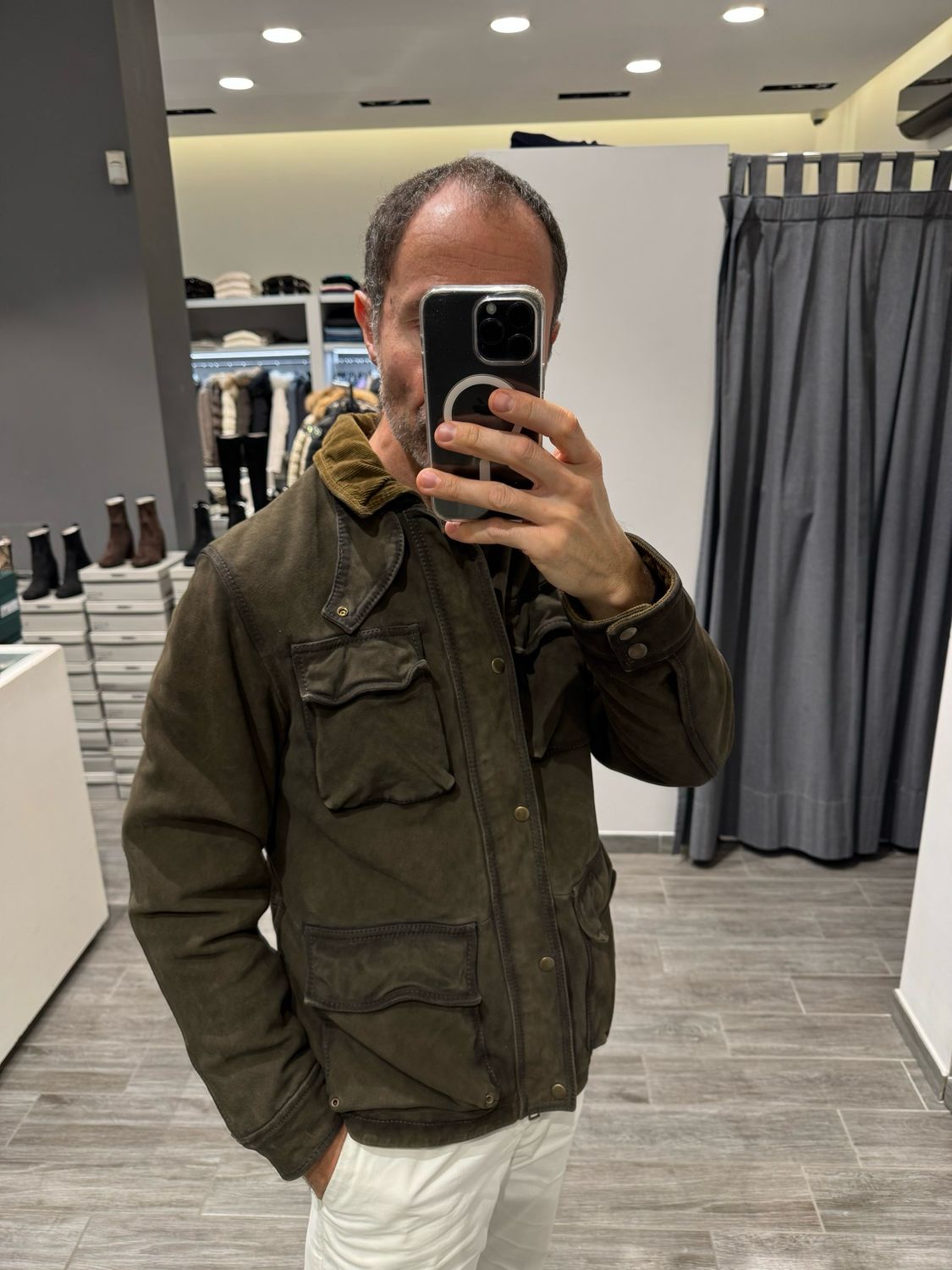 Giaccone in camoscio The Jack