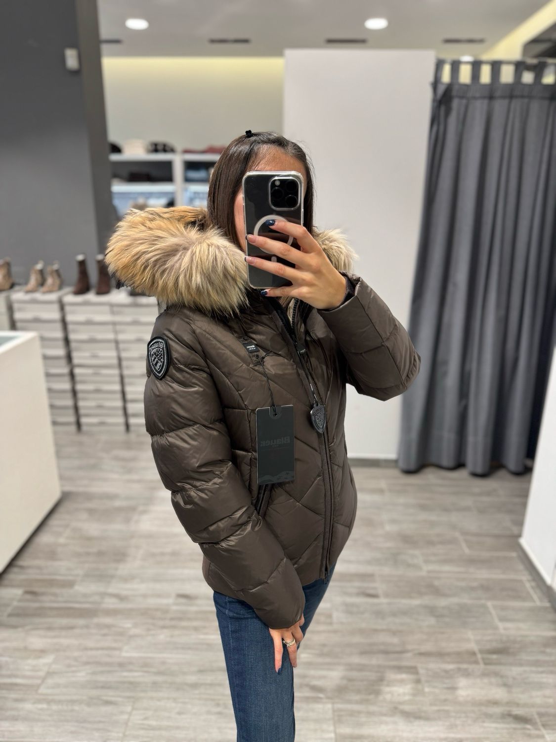 PIUMINO BLAUER A LINEE GEOMETRICHE ALICIA