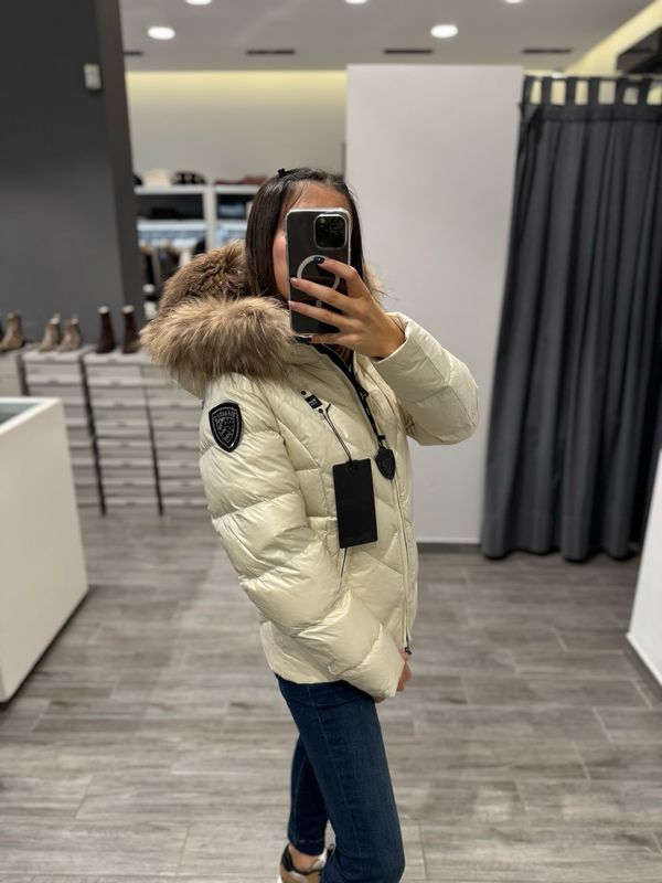 PIUMINO BLAUER A LINEE GEOMETRICHE ALICIA