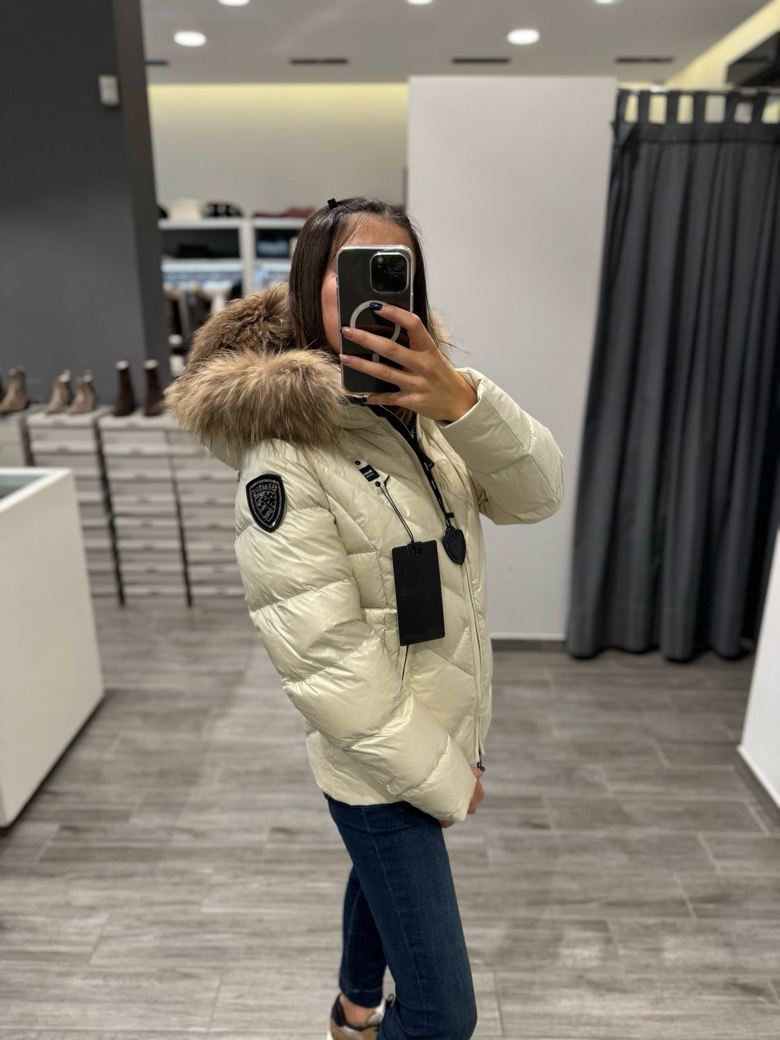 PIUMINO BLAUER A LINEE GEOMETRICHE ALICIA