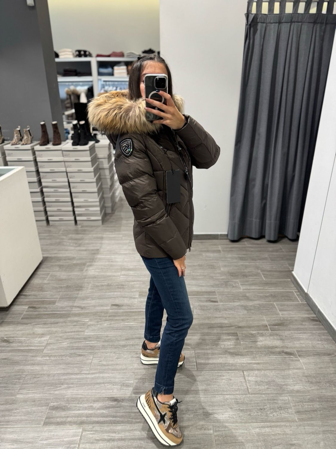 PIUMINO BLAUER A LINEE GEOMETRICHE ALICIA