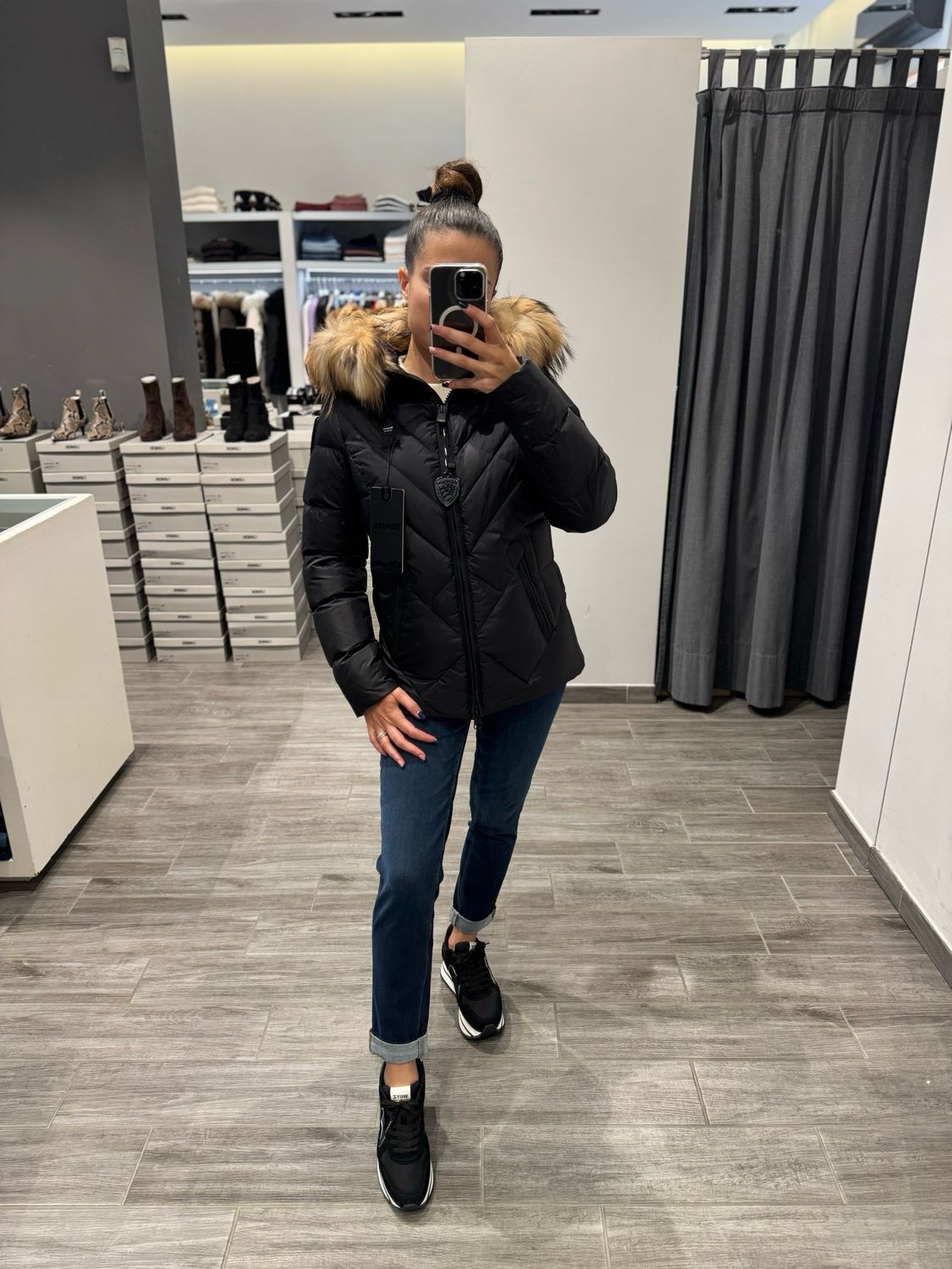 PIUMINO BLAUER A LINEE GEOMETRICHE ALICIA