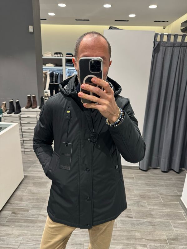 PARKA IN NEOPRENE BLAUER
