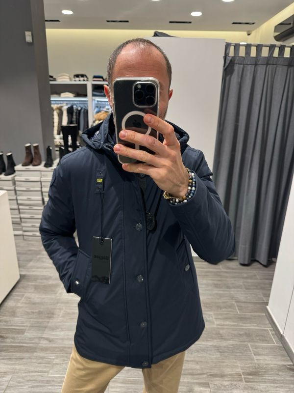 PARKA IN NEOPRENE BLAUER