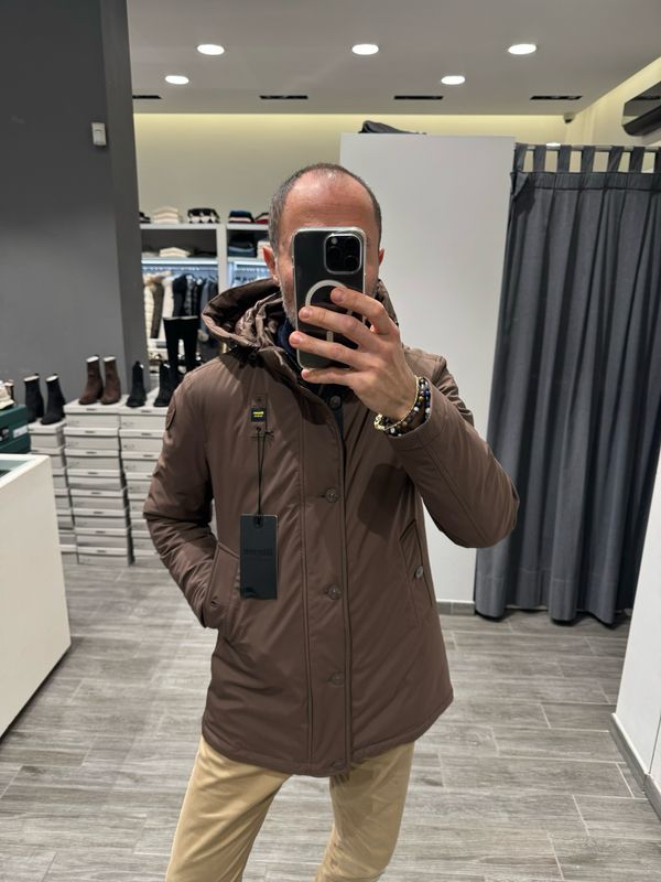 PARKA IN NEOPRENE BLAUER