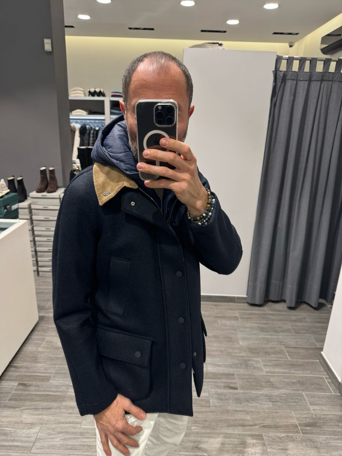 Giaccone con paravento staccabile BOB