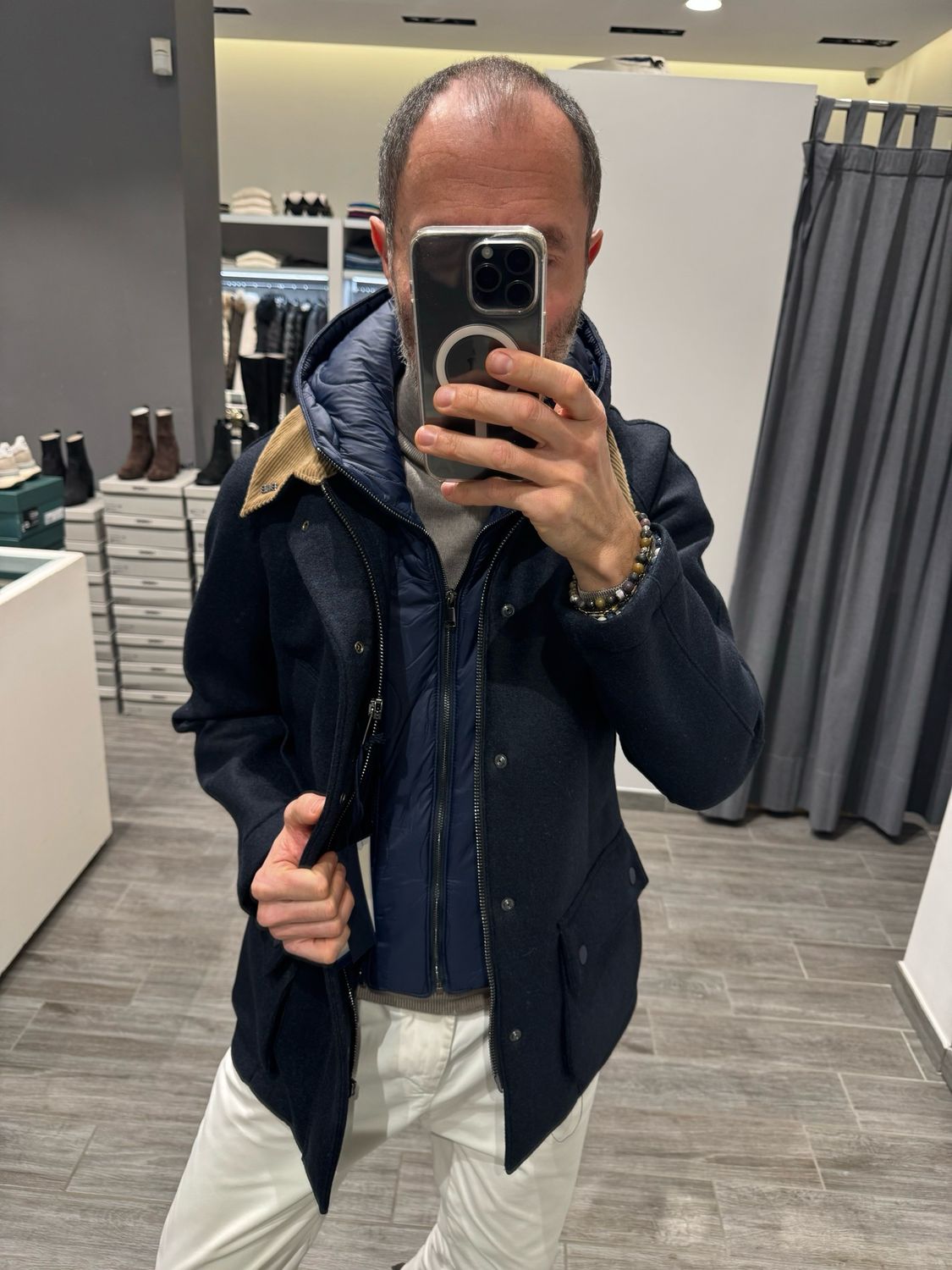 Giaccone con paravento staccabile BOB