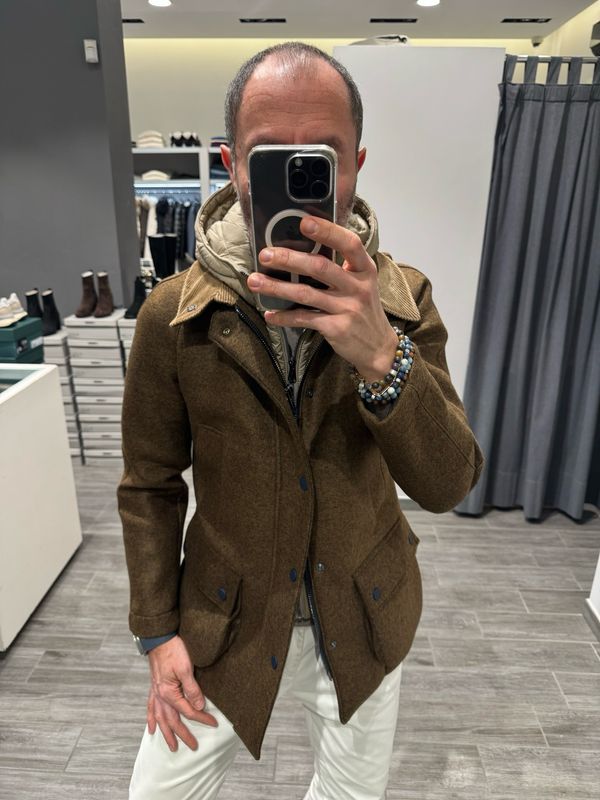 Giaccone con paravento staccabile BOB