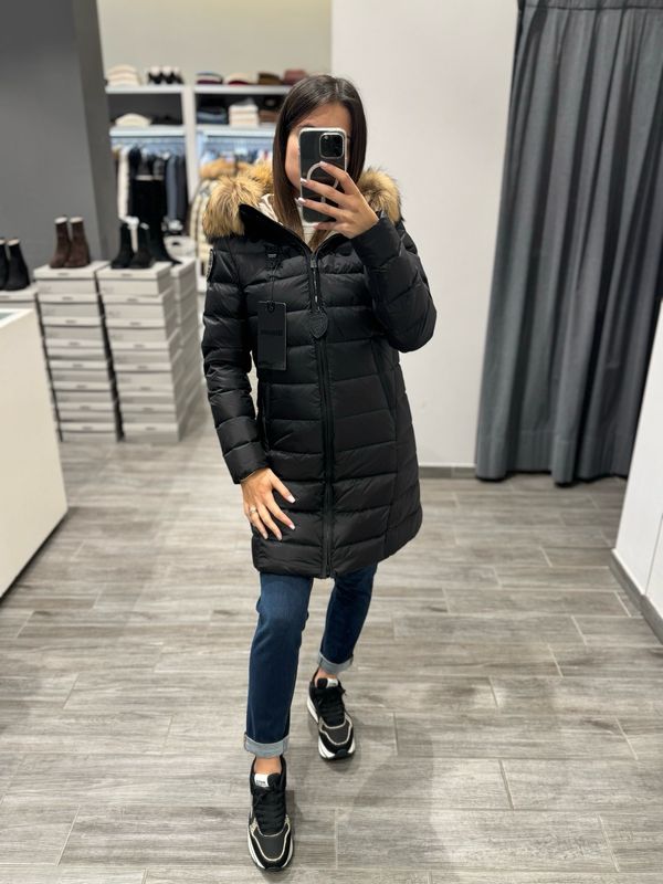 PIUMINO LUNGO BLAUER CON PELLICCIA KRISTIN