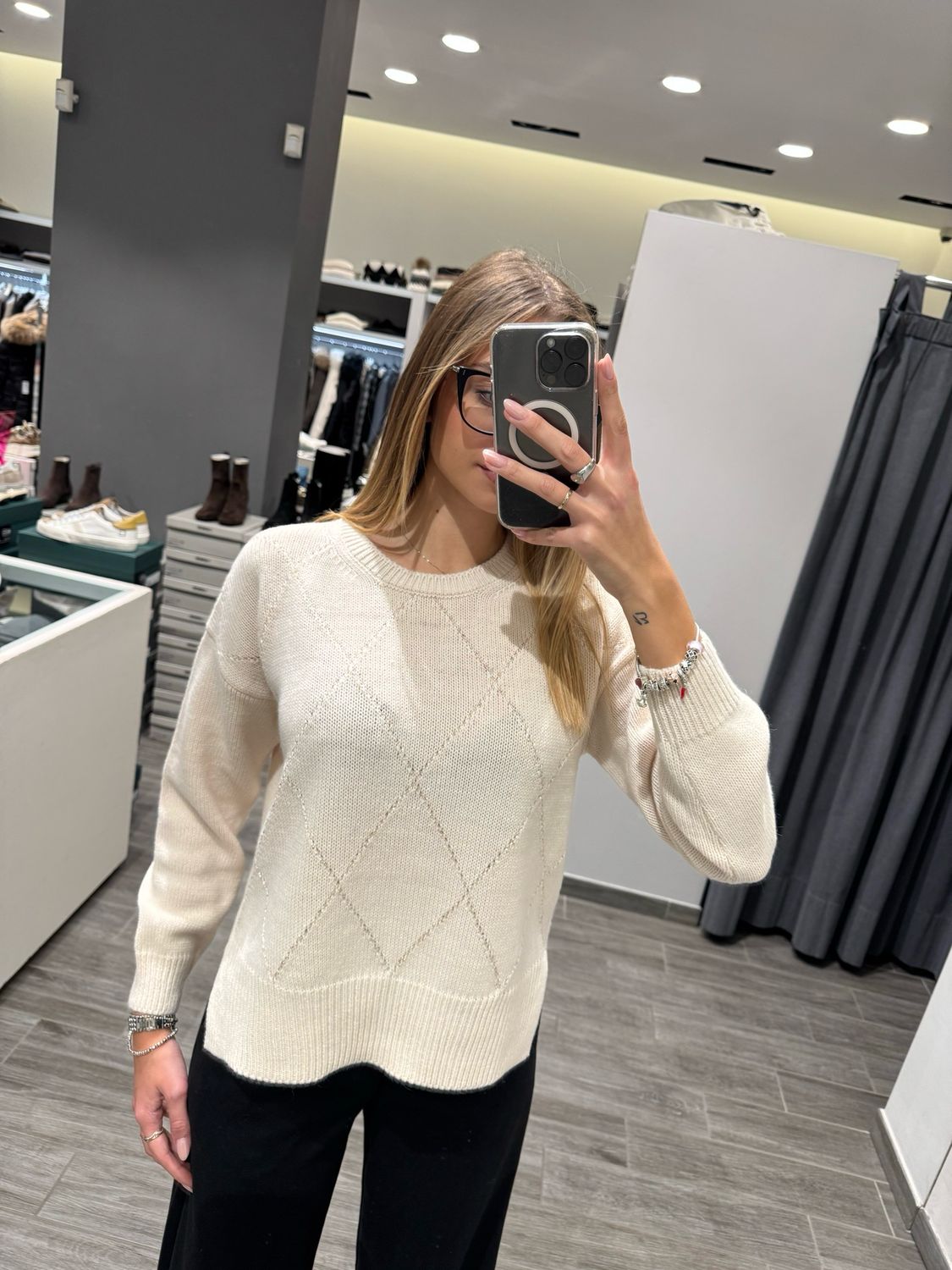 Maglia trama rombi Icona