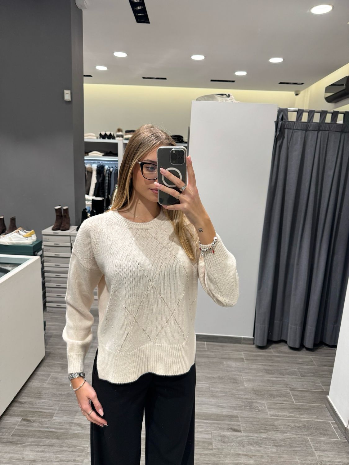 Maglia trama rombi Icona