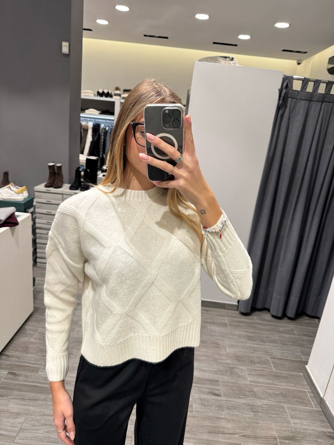 Maglia dettaglio paillettes Kaos