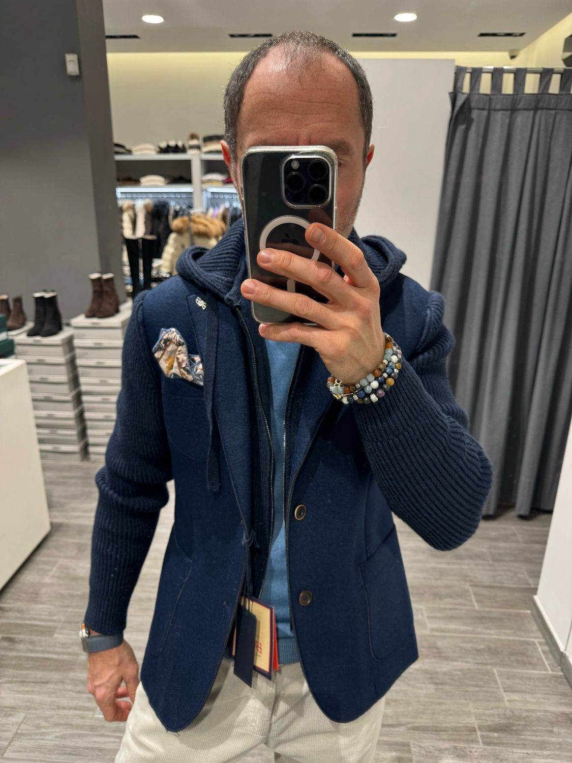 Giacca con paravento staccabile BOB