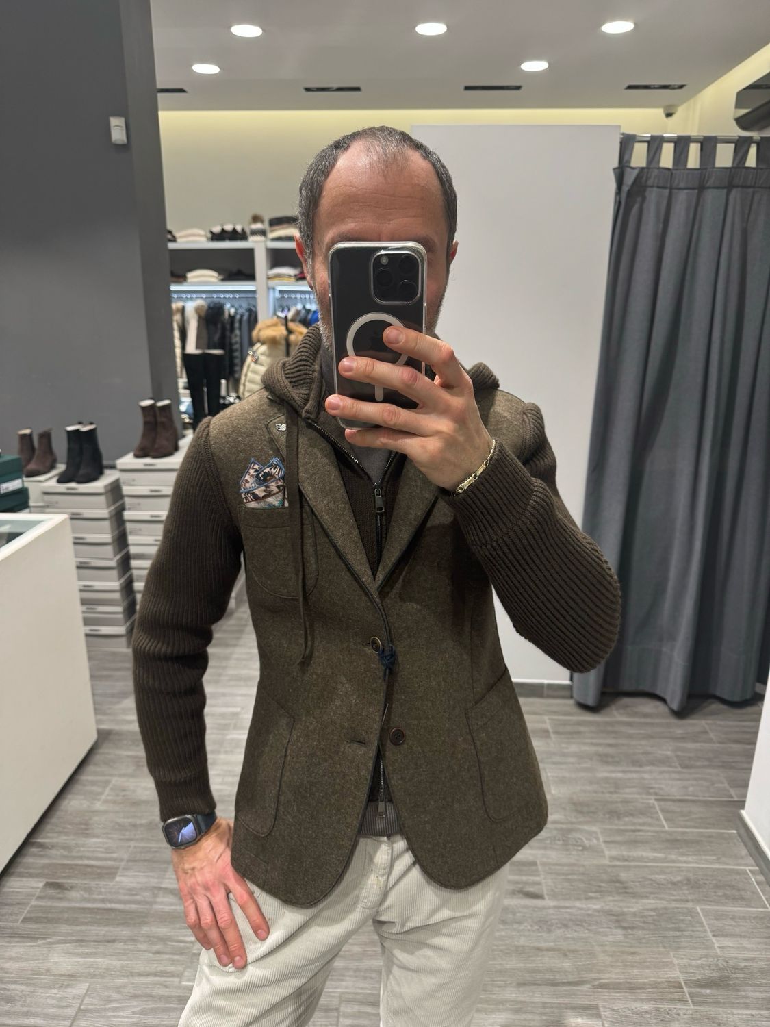 Giacca con paravento staccabile BOB