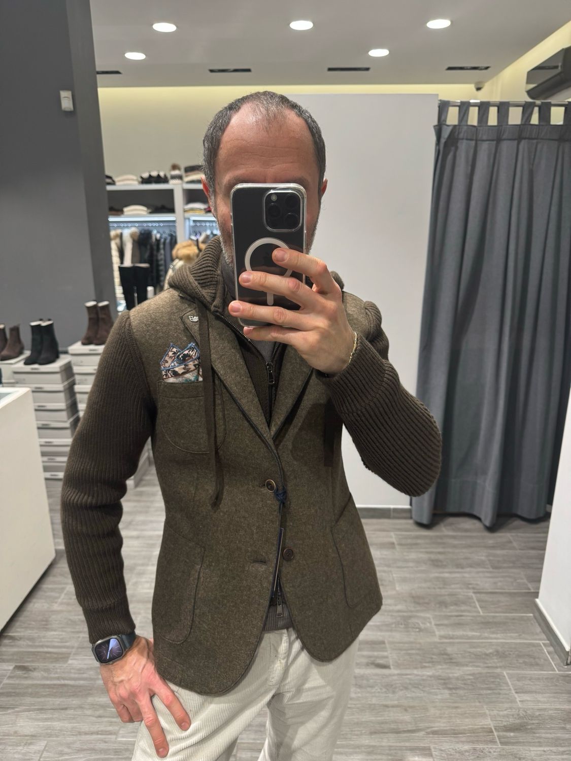 Giacca con paravento staccabile BOB