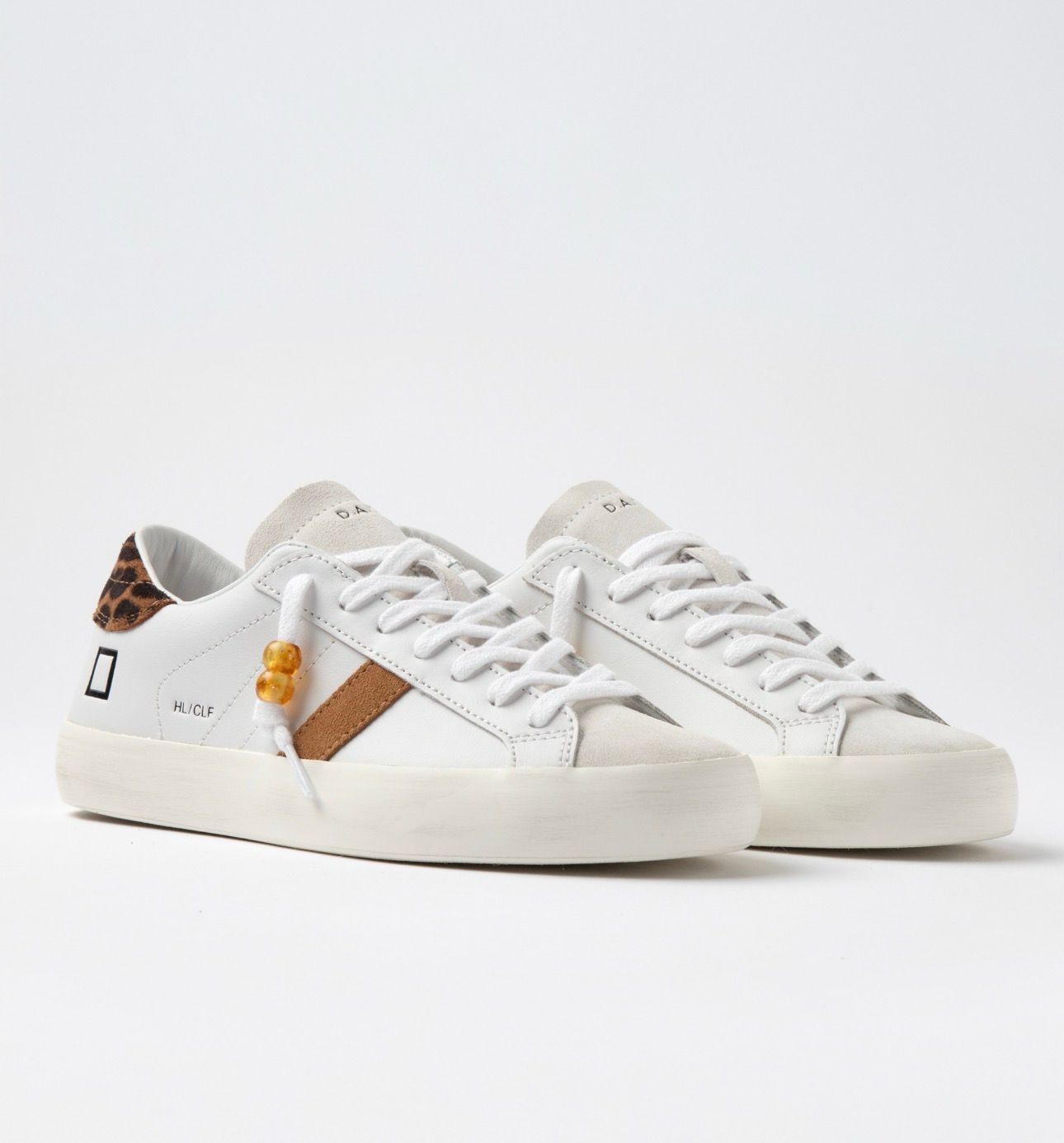 DATE HILL LOW CALF WHITE-LEOPARD