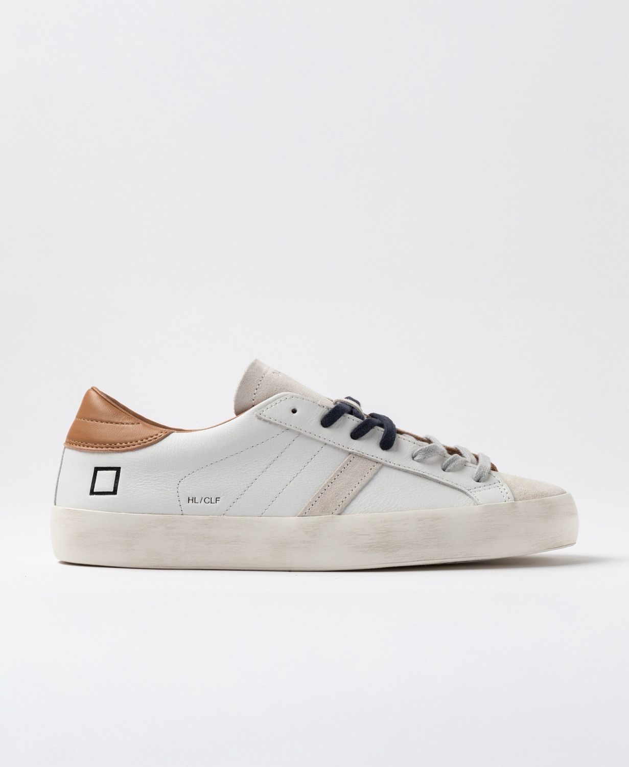 DATE HILL LOW CALF WHITE-CUOIO