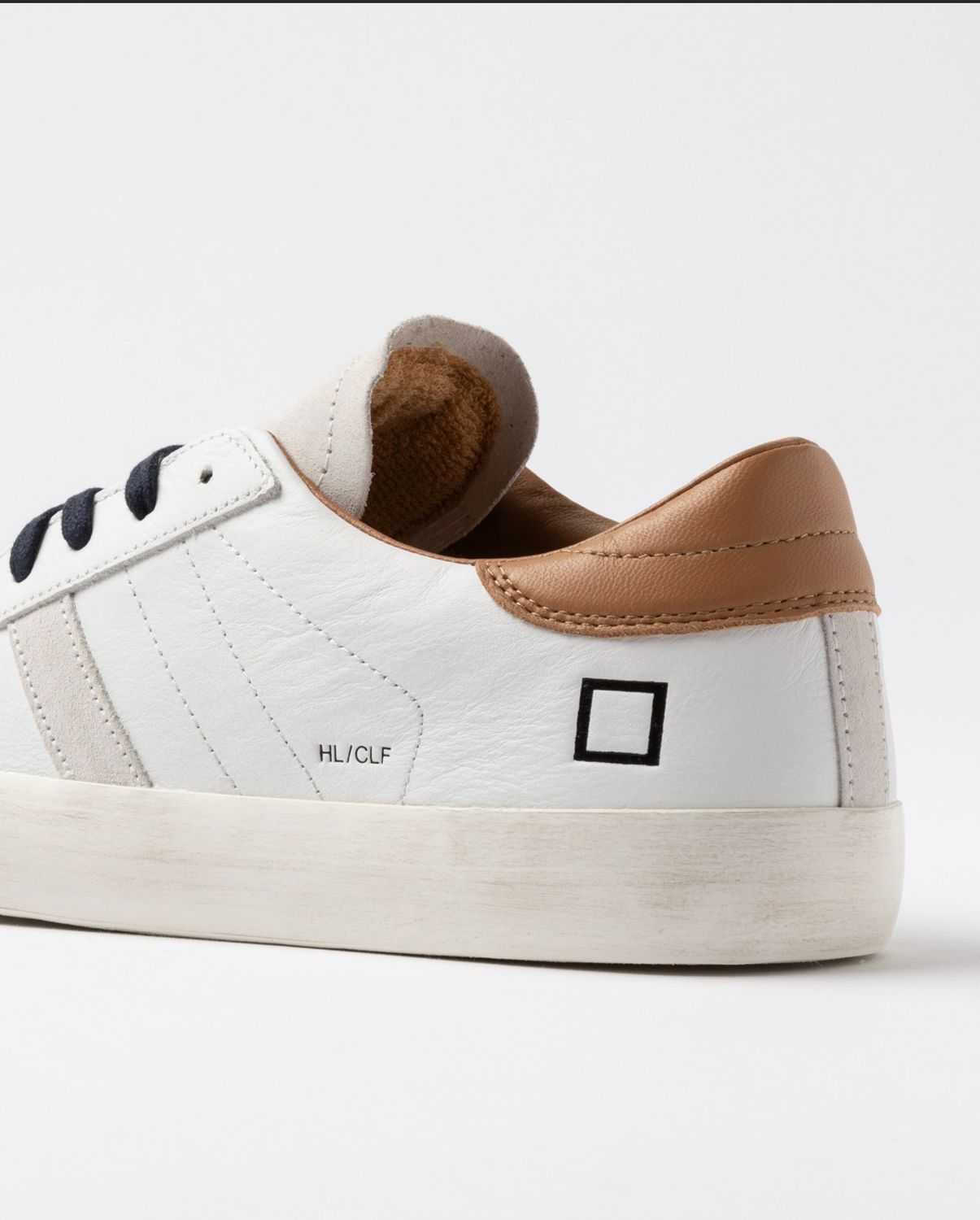 DATE HILL LOW CALF WHITE-CUOIO