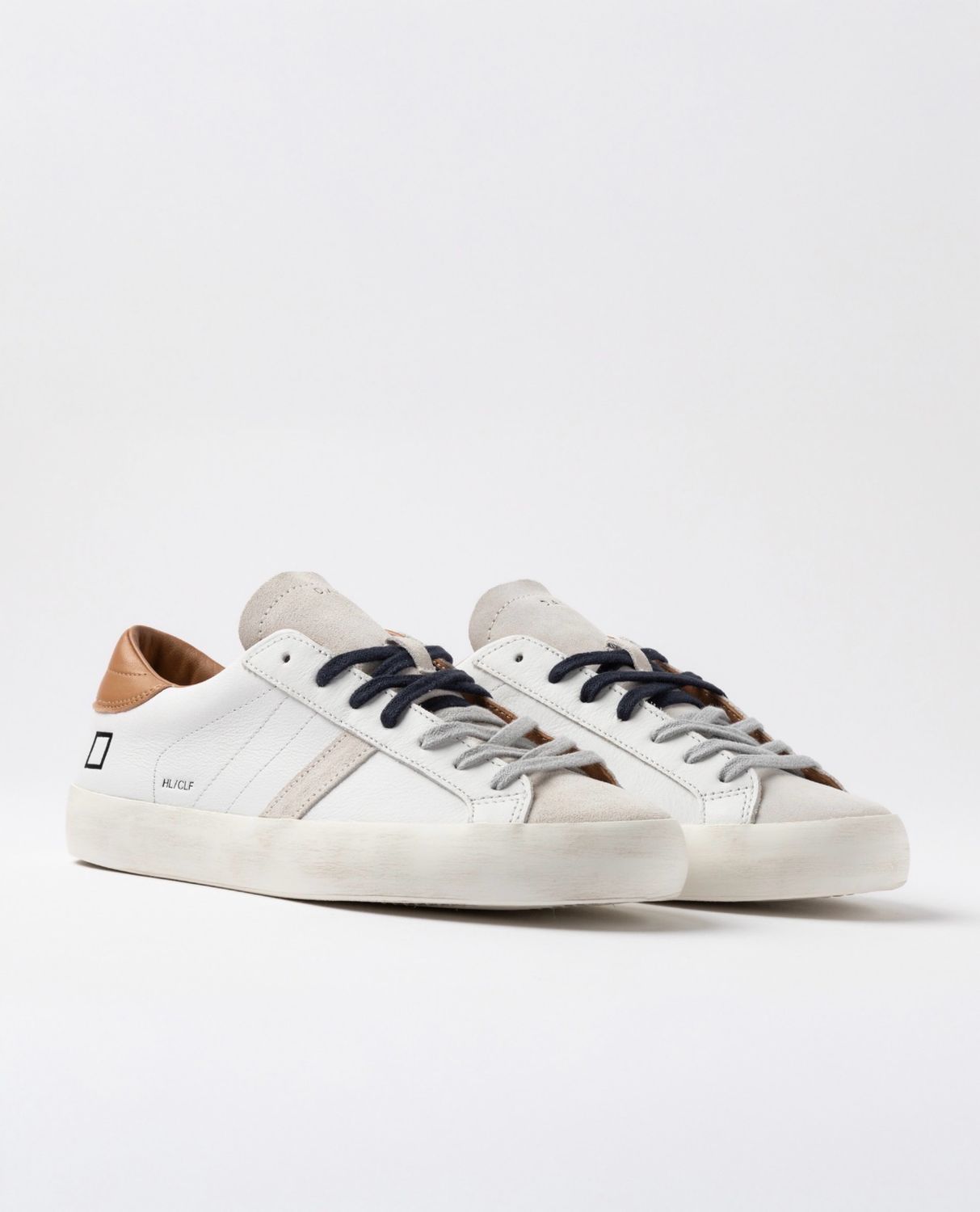 DATE HILL LOW CALF WHITE-CUOIO
