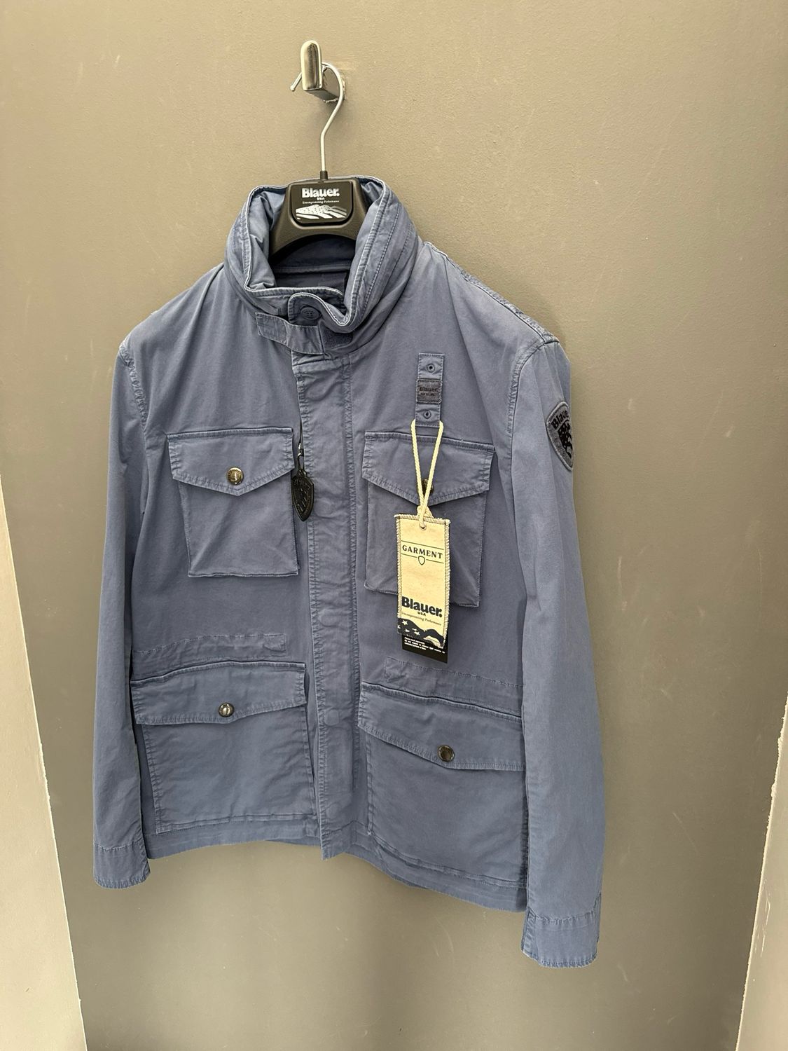 GIACCA BLAUER TINTA IN CAPO ASHMONT DYED