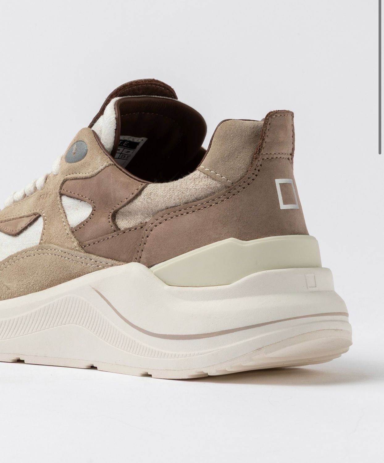 DATE FUGA LINEN WHITE-BEIGE