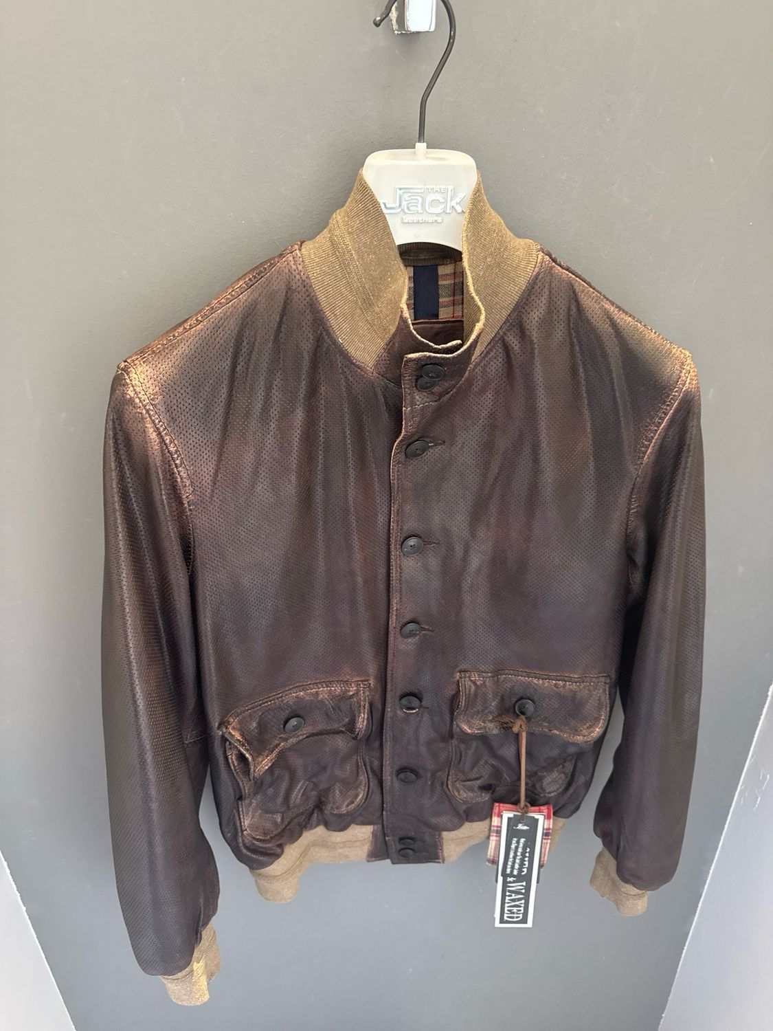 Giacca in pelle perfo The Jack