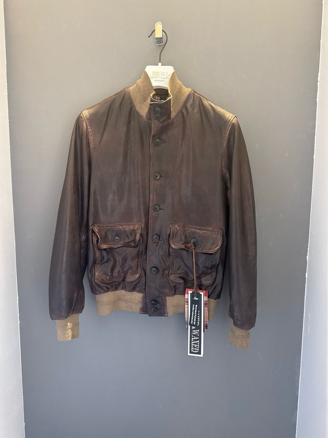 Giacca in pelle perfo The Jack