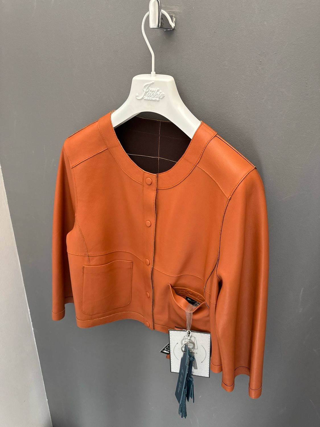 Giacca in pelle reversibile The Jackie