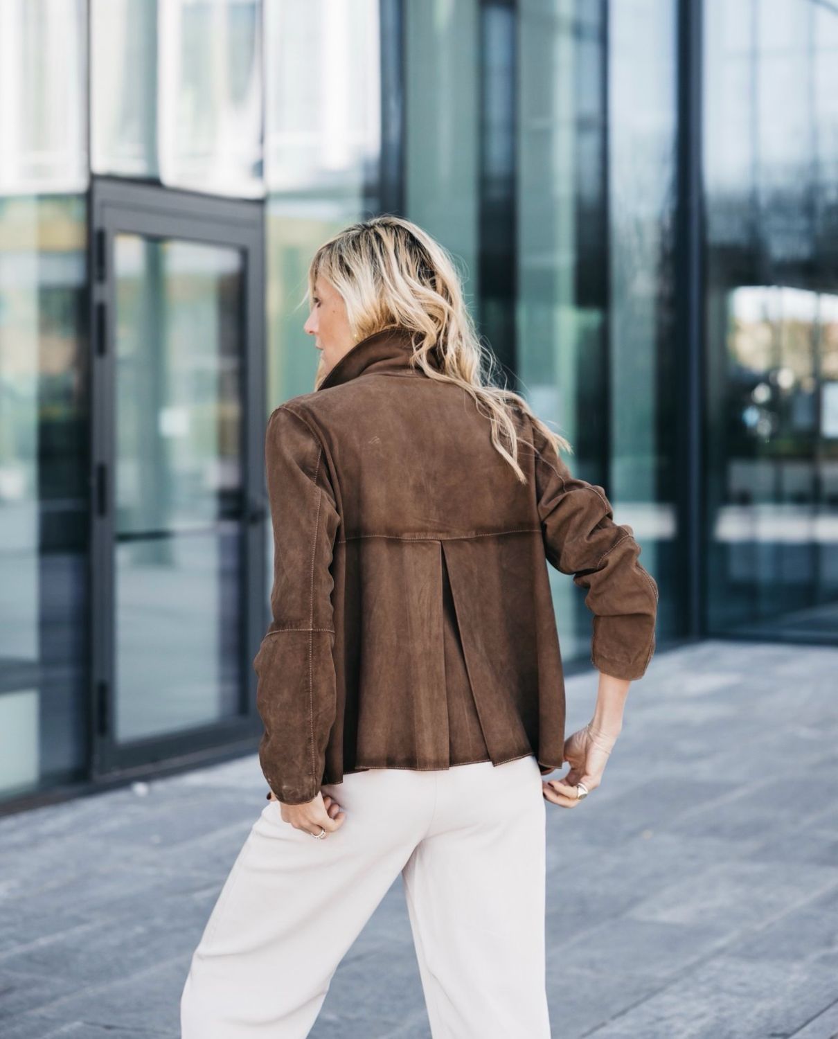 Giacca in suede The Jackie