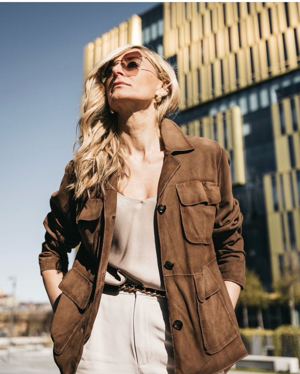 Giacca in suede The Jackie