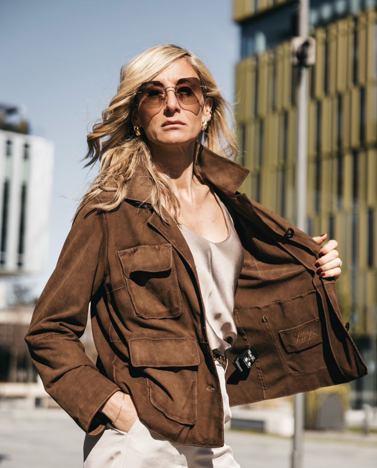 Giacca in suede The Jackie