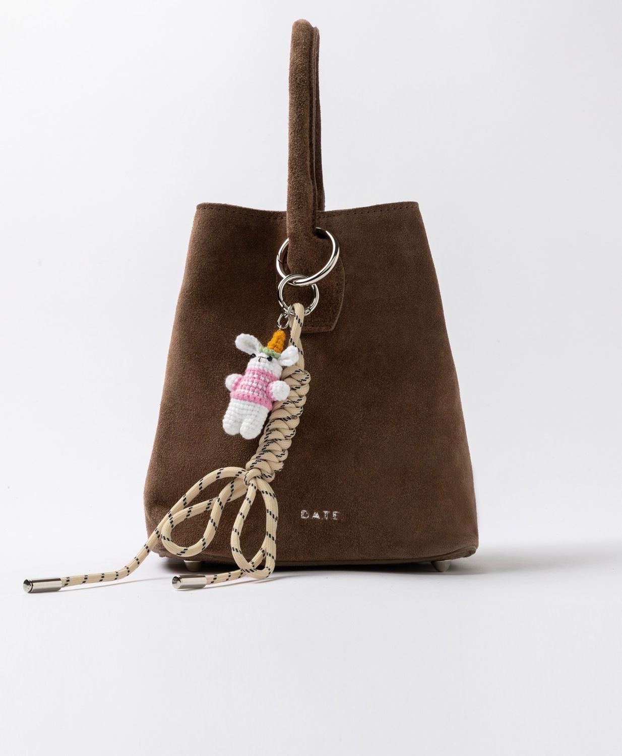 PANIERE BAG DATE SUEDE TAUPE