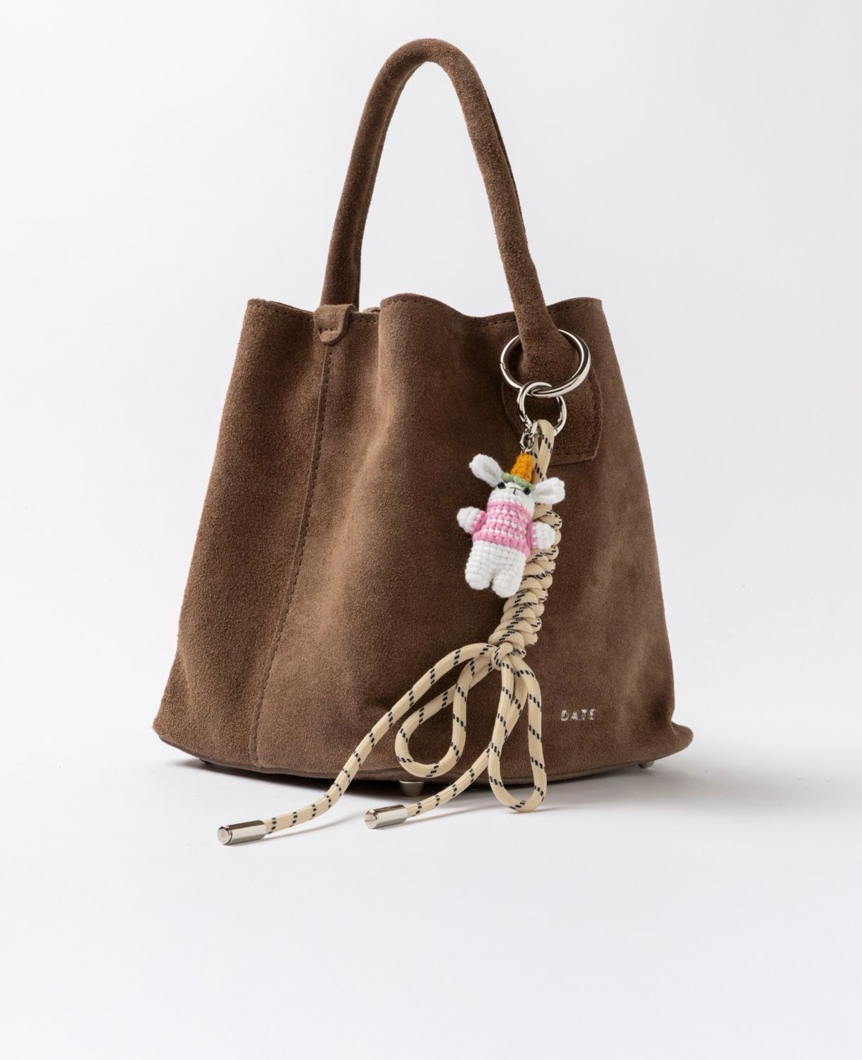 PANIERE BAG DATE SUEDE TAUPE