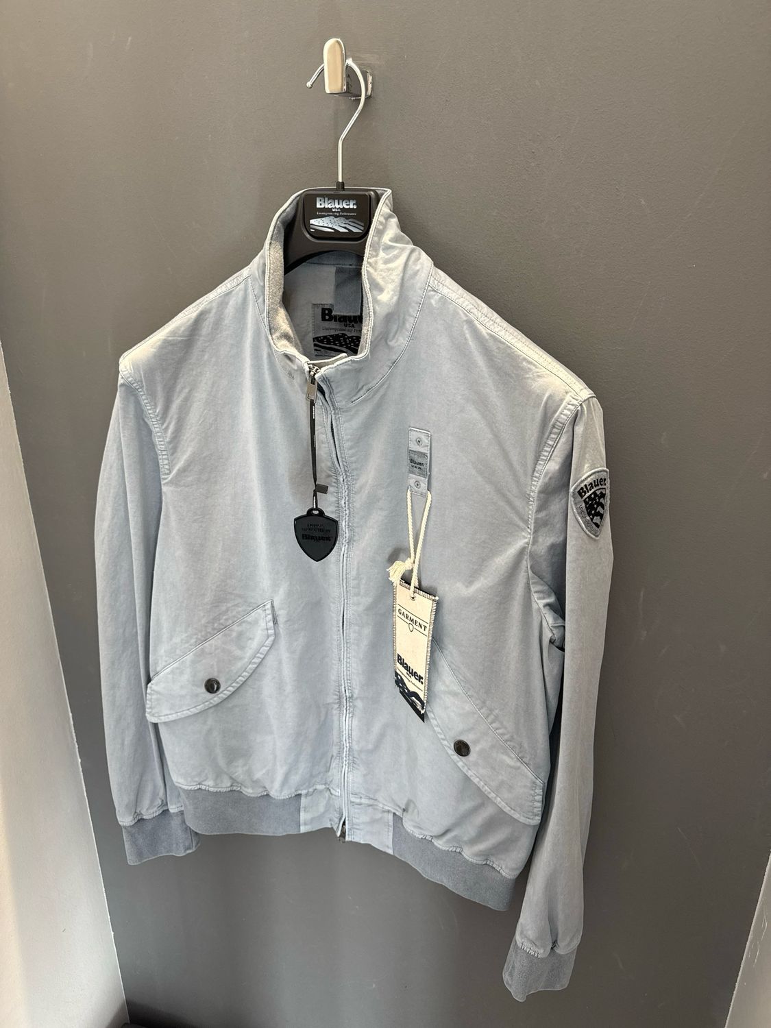 BOMBER BLAUER LEGGERO BADGER